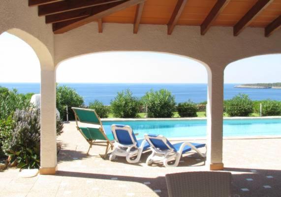 Villa Helios Villa En Cala Pi Con Vistas Despejadas Bagian luar foto